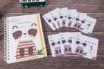 Cuaderno pediátrico + tarjetas de crecimiento bebé mes a mes