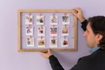 cuadro marco tender para fotos polaroid, cuadro tender, marco para fotos polaroid, regalos con fotos, regalos personalizados, cuadro con broches, marco con broches